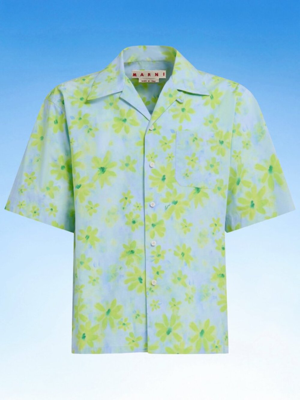 NWT Marni Floral Short Sleeve Shirt, Sz XL/52 IT